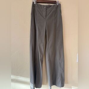 Veronica Beard Olive Green Wide Leg Pants